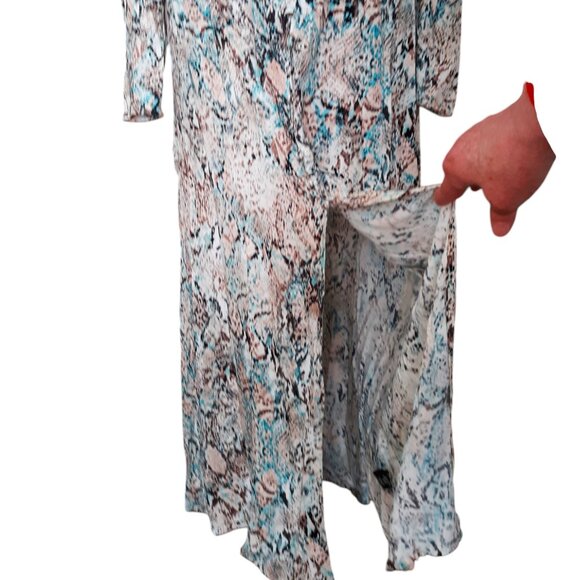 NEW AFRM Mariska Long Sleeve Midi Dress - Picture 5 of 10